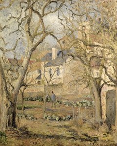 野菜の庭、1878 作： Camille Jacob Pissarro